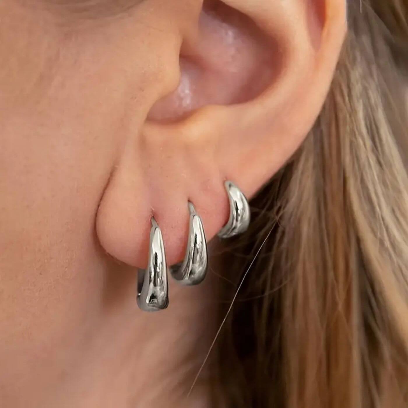 Elegant Classic Thick Hoop Earrings