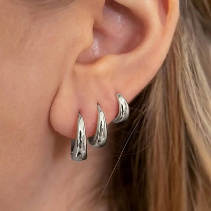 Elegant Classic Thick Hoop Earrings