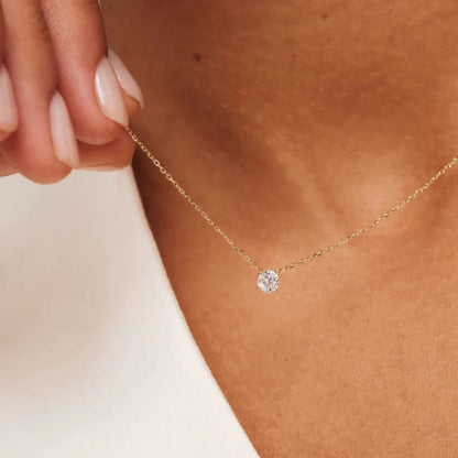 Elegant Moissanite Pendant Necklace