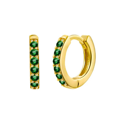 Emerald Luxe Hoop Earrings