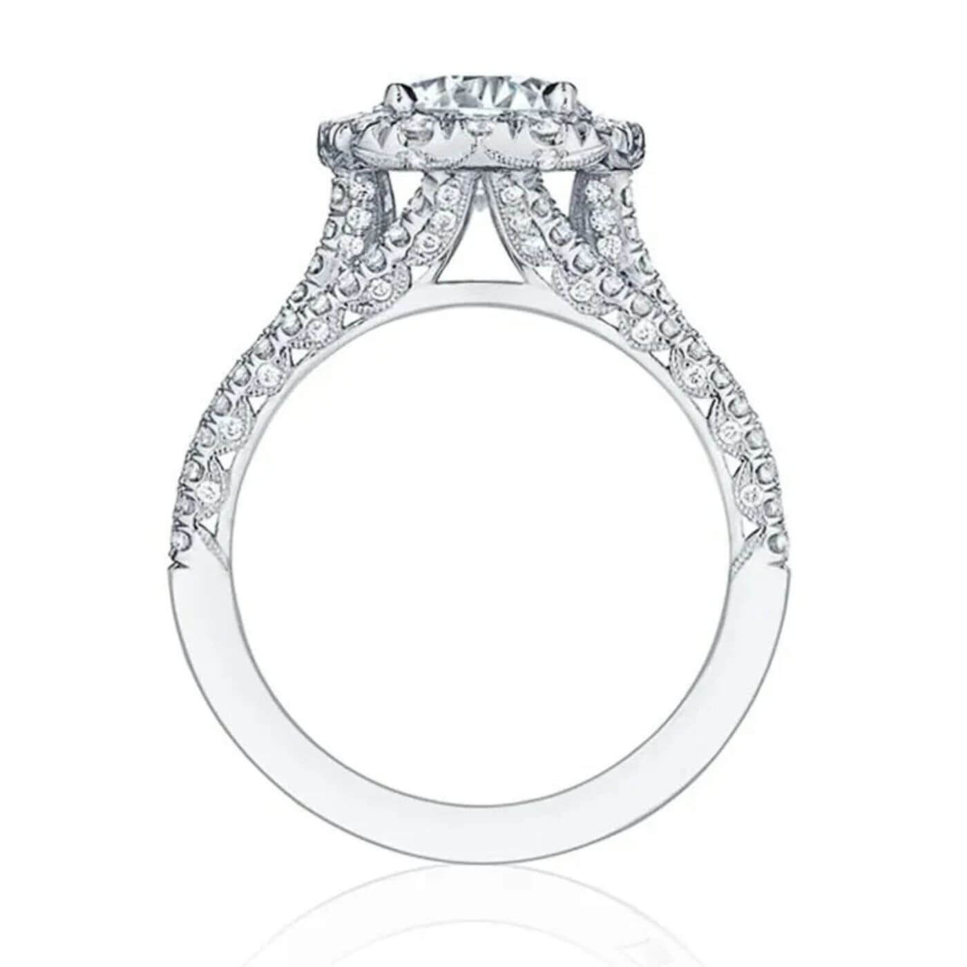 Exquisite Crystal Cushion Cut Ring