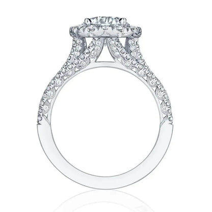 Exquisite Crystal Cushion Cut Ring