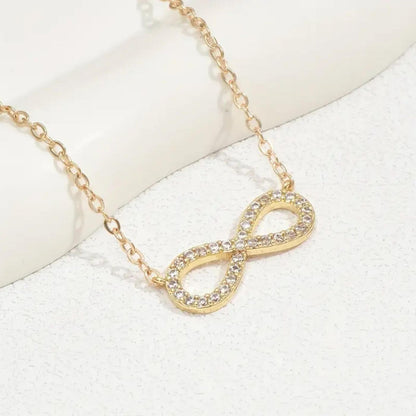 Exquisite Crystal Infinity Symbol Necklace