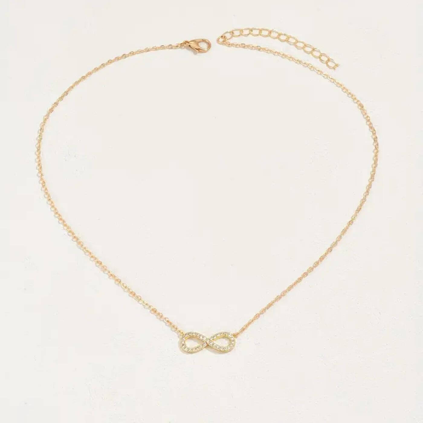 Exquisite Crystal Infinity Symbol Necklace