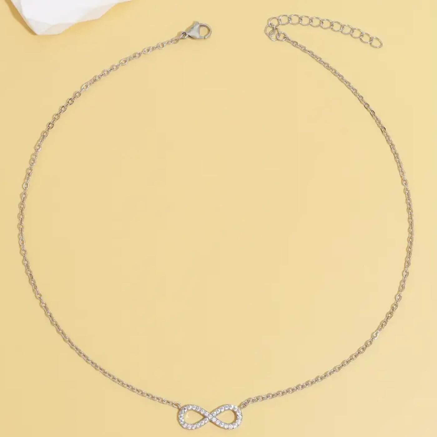 Exquisite Crystal Infinity Symbol Necklace