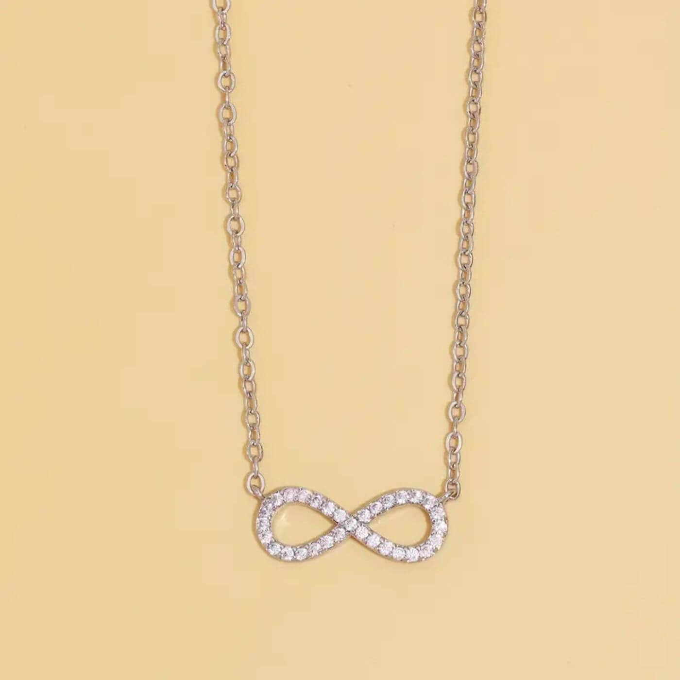 Exquisite Crystal Infinity Symbol Necklace