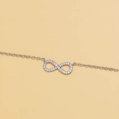 Exquisite Crystal Infinity Symbol Necklace
