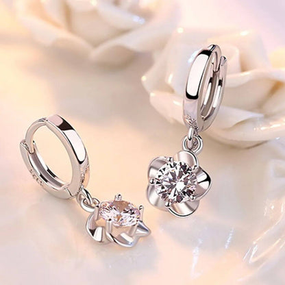 Exquisite Crystal Stone Petal Earrings