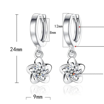 Exquisite Crystal Stone Petal Earrings