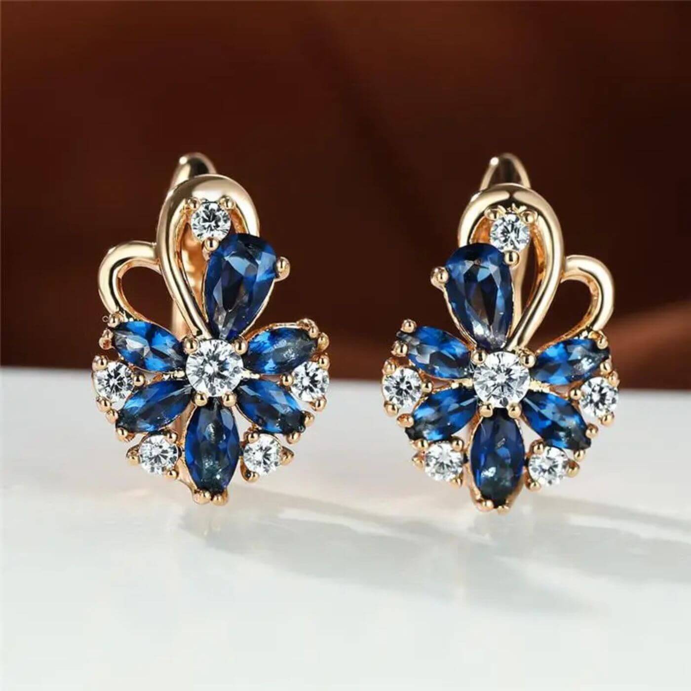 Exquisite Gemstone Stud Earrings