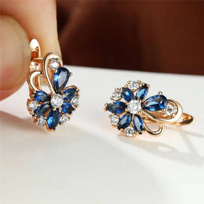 Exquisite Gemstone Stud Earrings