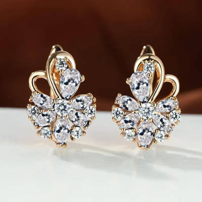 Exquisite Gemstone Stud Earrings