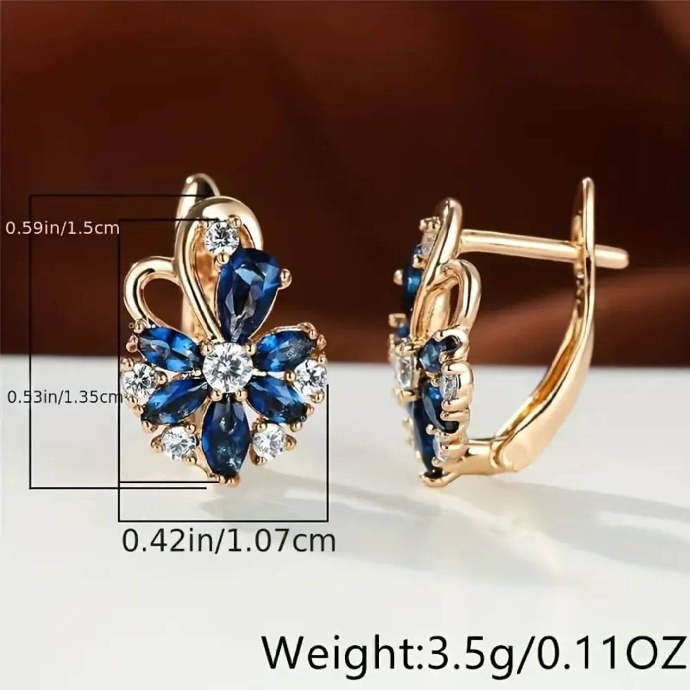 Exquisite Gemstone Stud Earrings