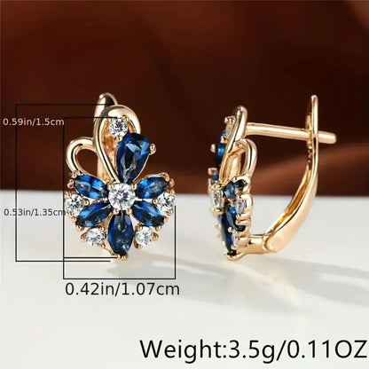 Exquisite Gemstone Stud Earrings