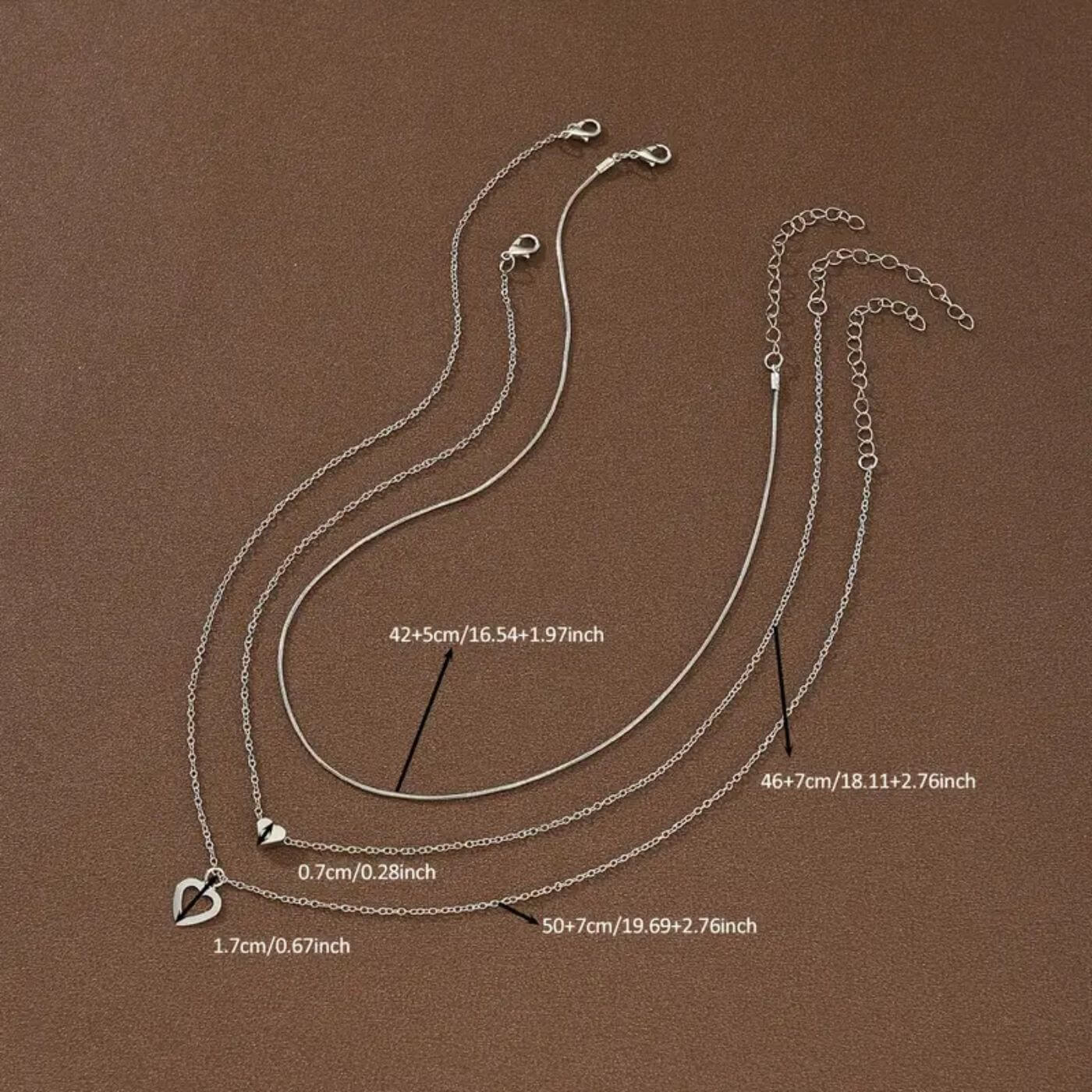 Exquisite Layered Love Pendant Necklace