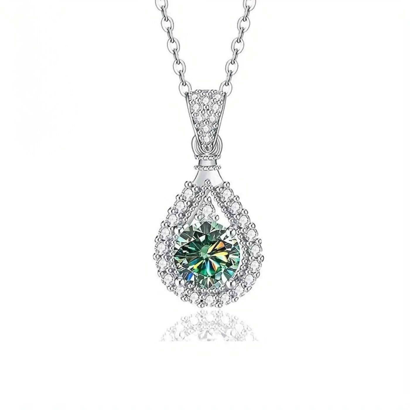 Exquisite Moissanite Drop Necklace