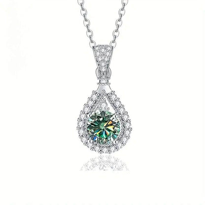 Exquisite Moissanite Drop Necklace