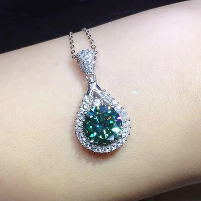 Exquisite Moissanite Drop Necklace