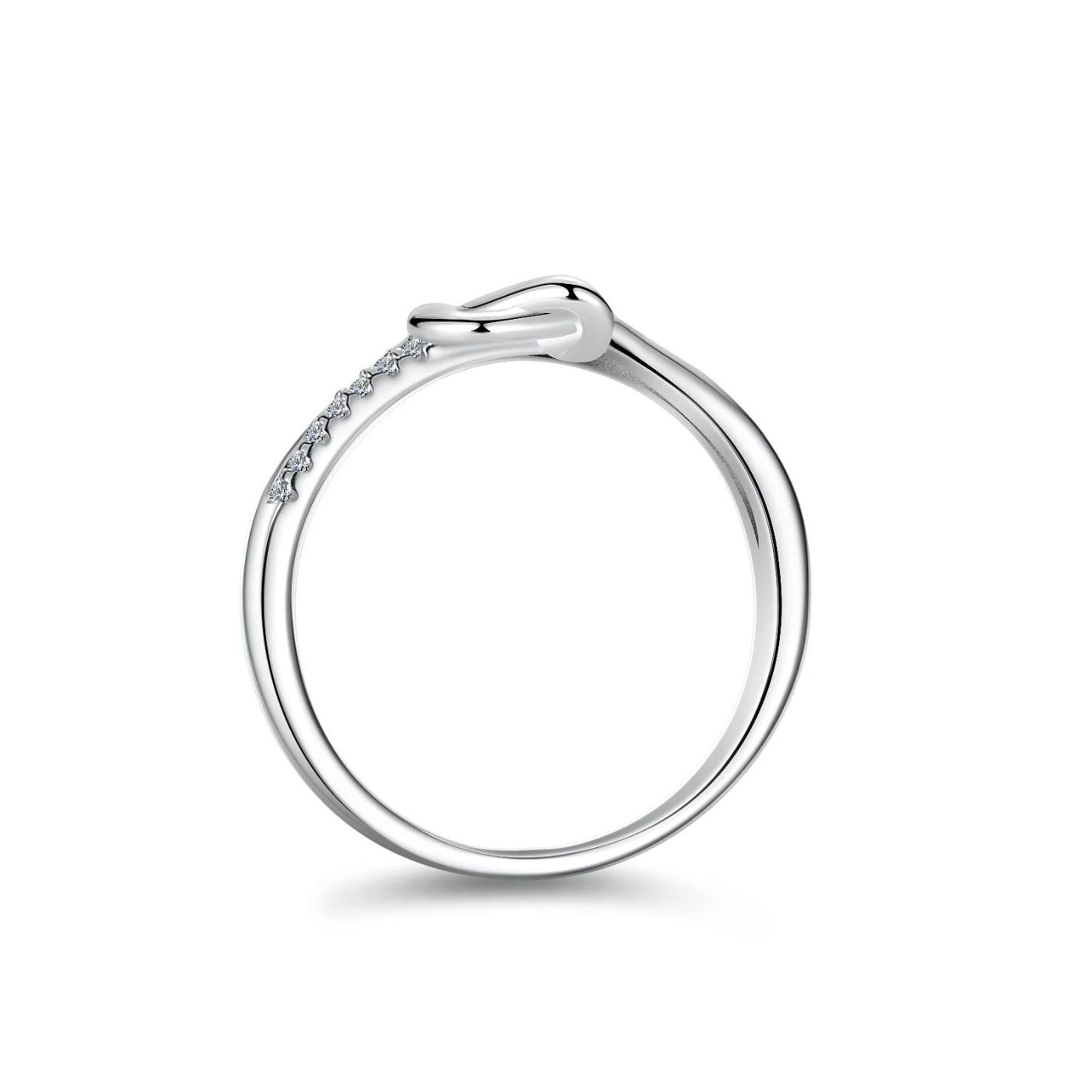 Exquisite Silver Infinity Knot Ring
