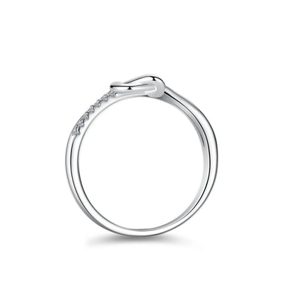 Exquisite Silver Infinity Knot Ring