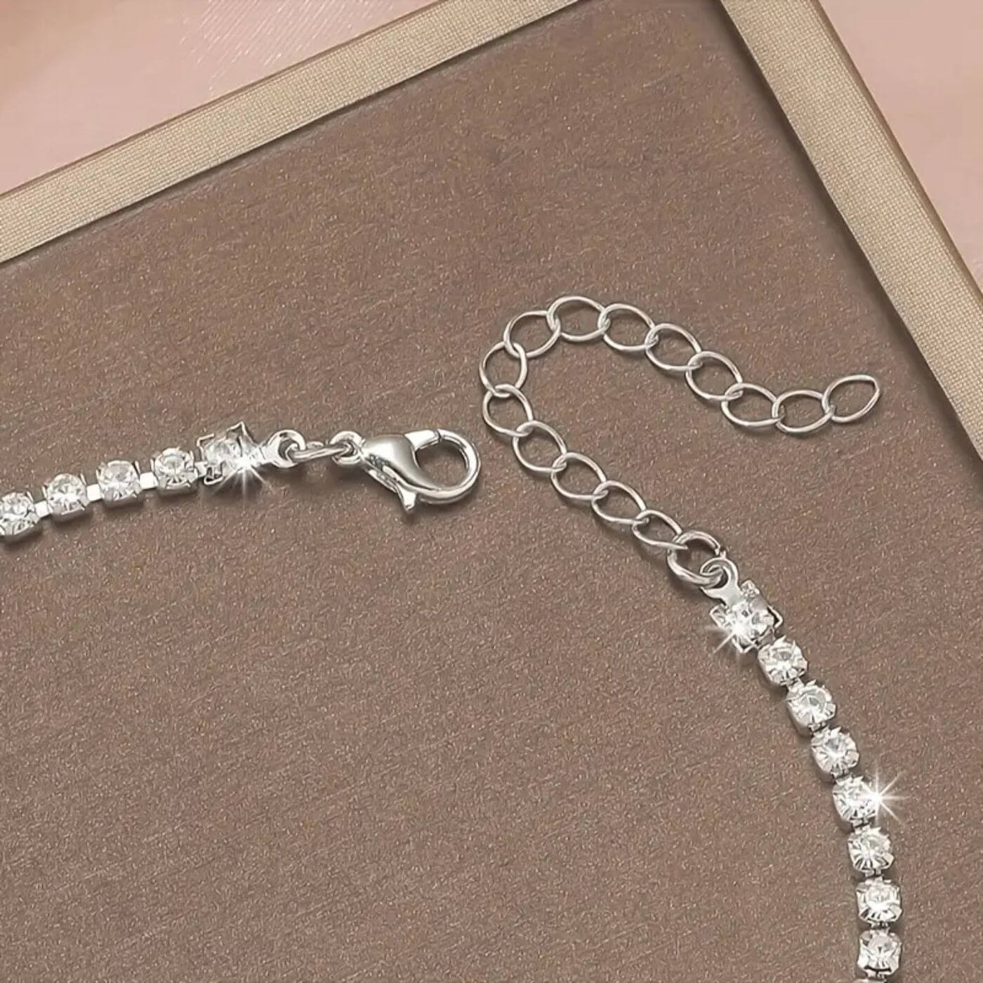 Exquisite Zirconia Butterfly Charm Bracelet