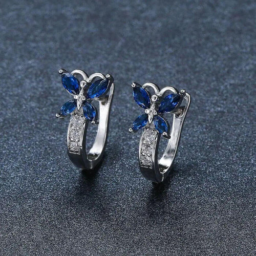 Exquisite Zirconia Butterfly Earrings