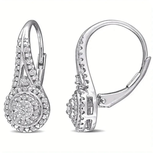 Exquisite Zirconia Cluster Drop Earrings