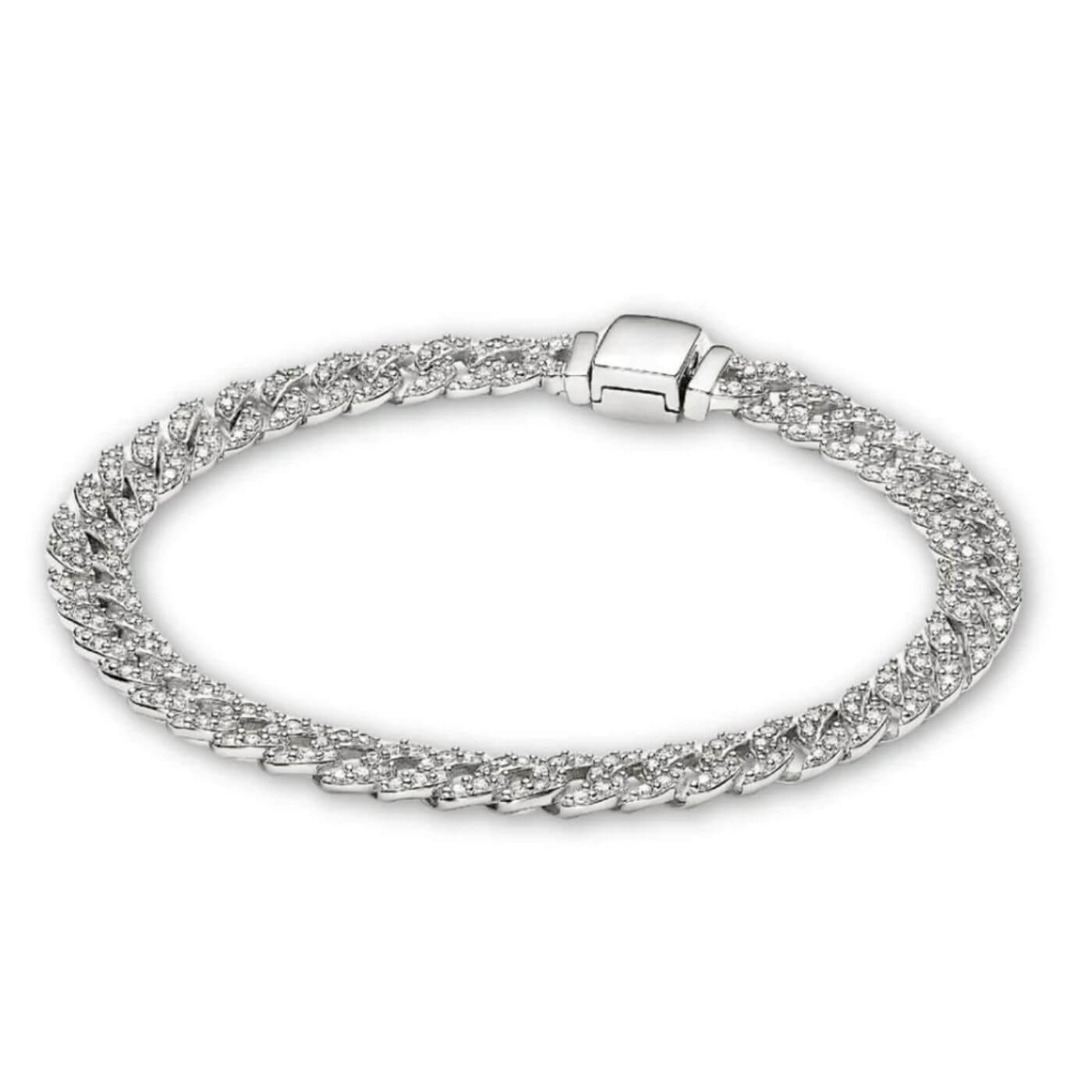 Exquisite Zirconia Link Chain Bracelet