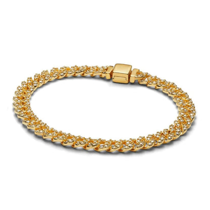 Exquisite Zirconia Link Chain Bracelet