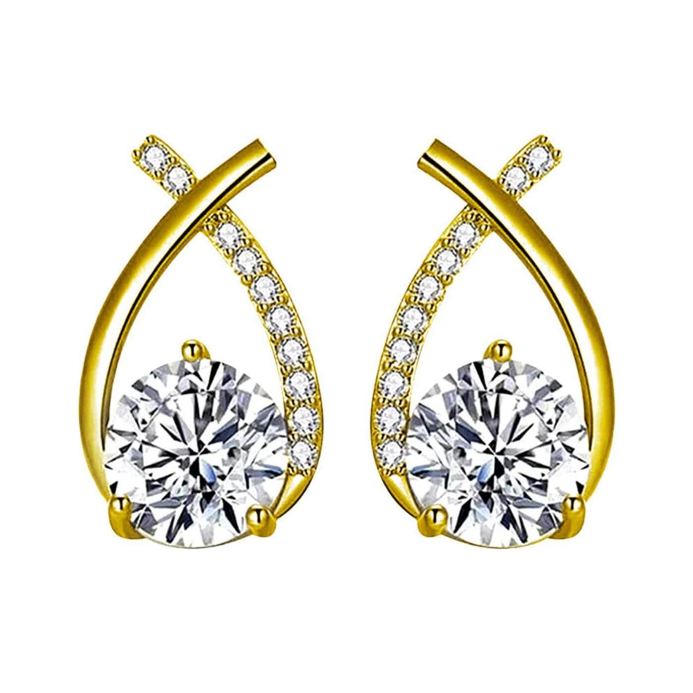 Exquisite Zirconia Teardrop Earrings