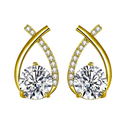 Exquisite Zirconia Teardrop Earrings