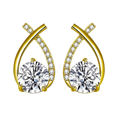 Exquisite Zirconia Teardrop Earrings