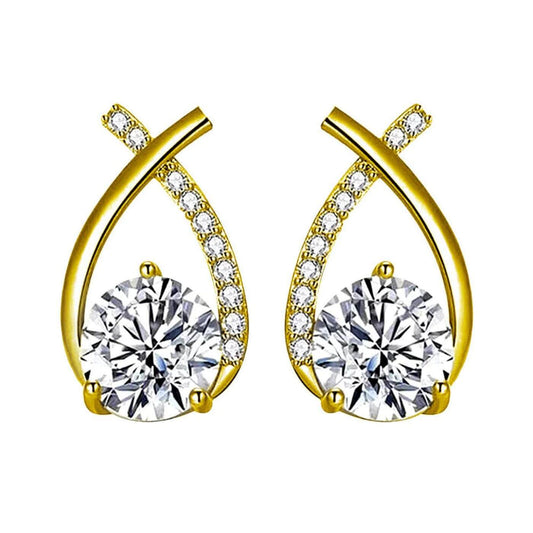 Exquisite Zirconia Teardrop Earrings