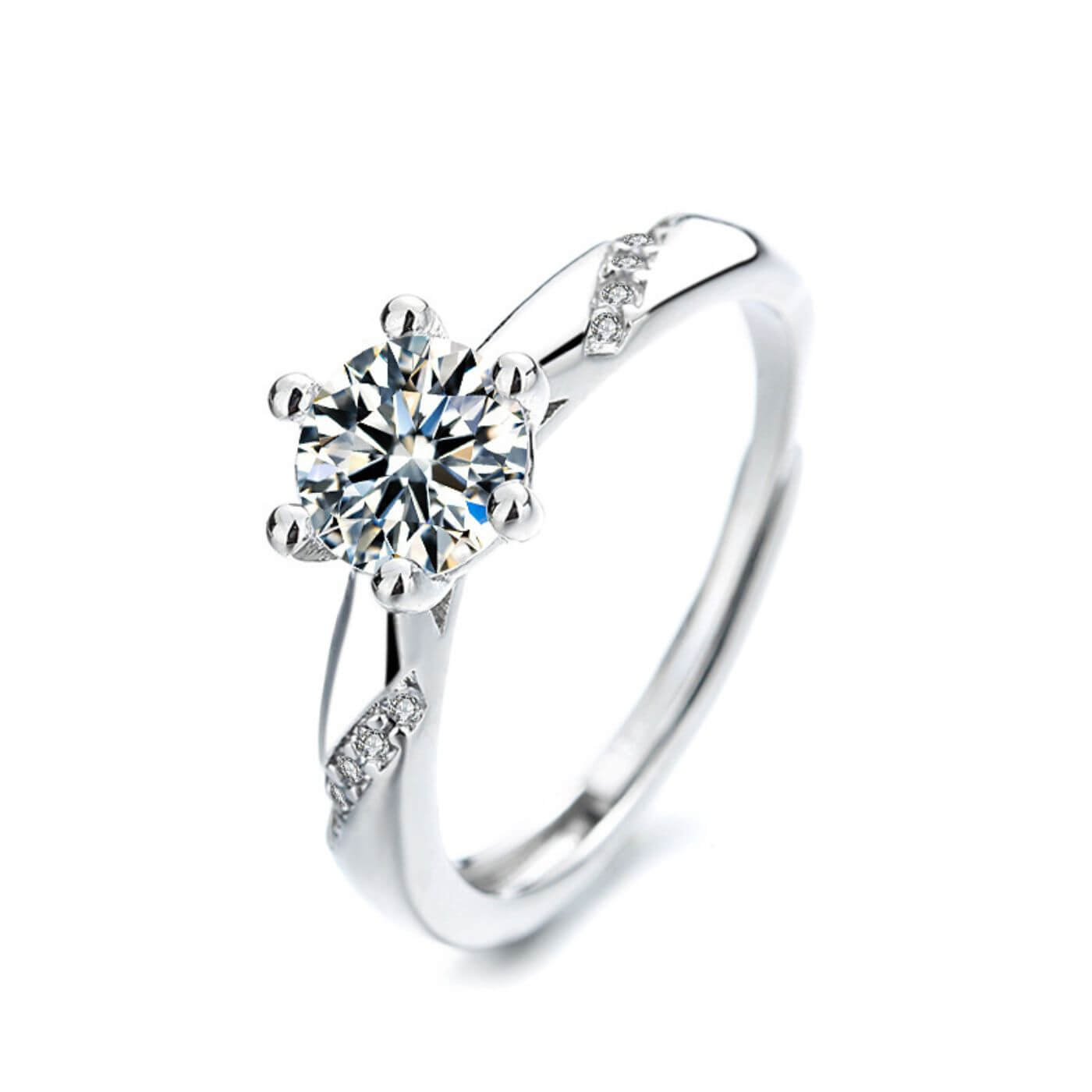 Exquisite Zirconia Adjustable Wedding Ring