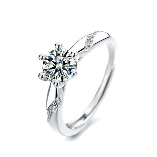 Exquisite Zirconia Adjustable Wedding Ring