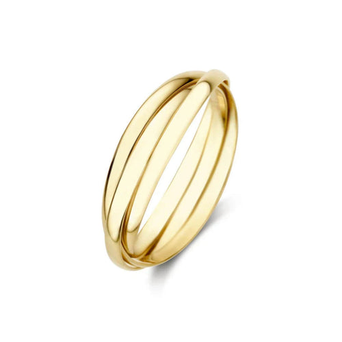 Gold Classic Interlocking Band Ring