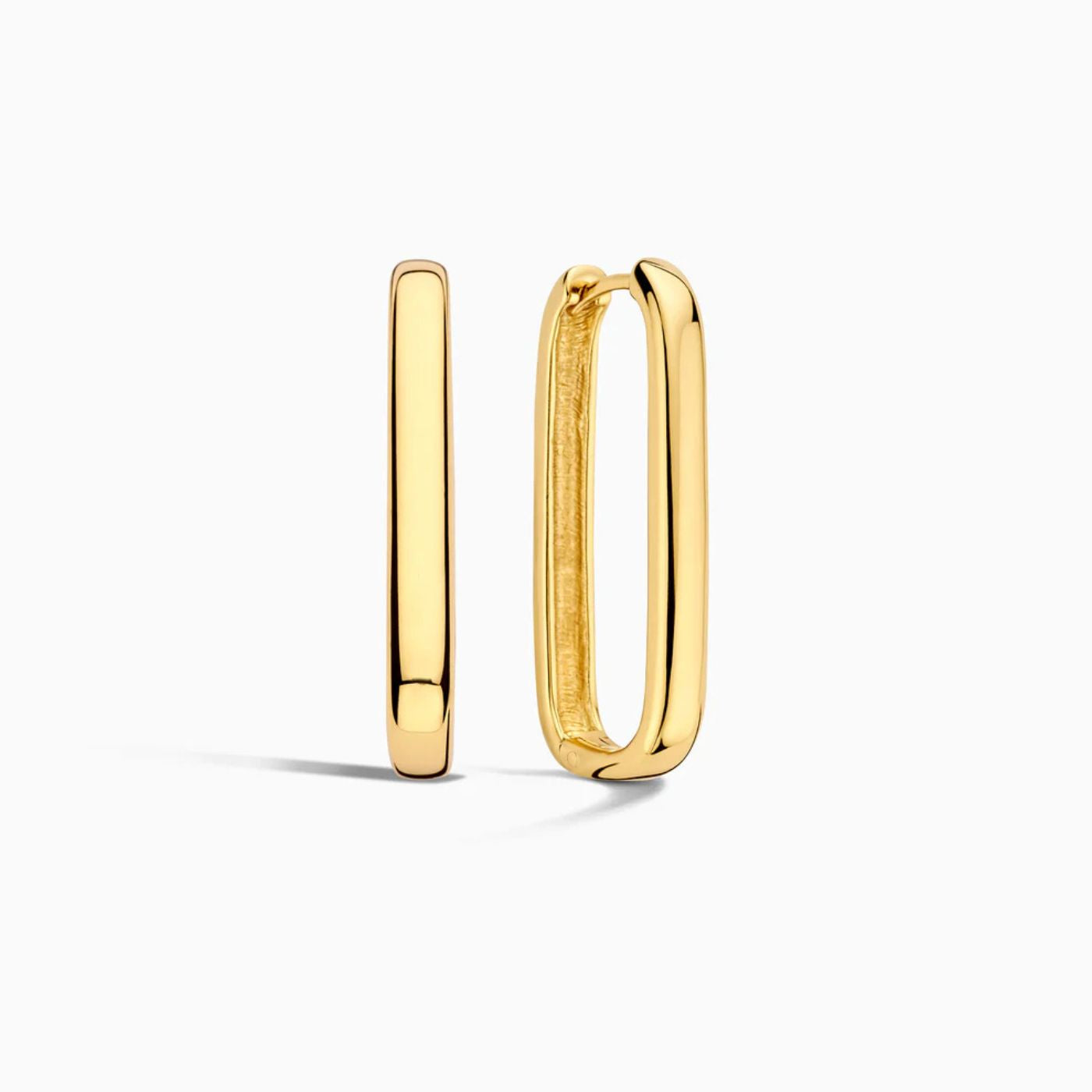 Gold Sleek Hoop Earrings
