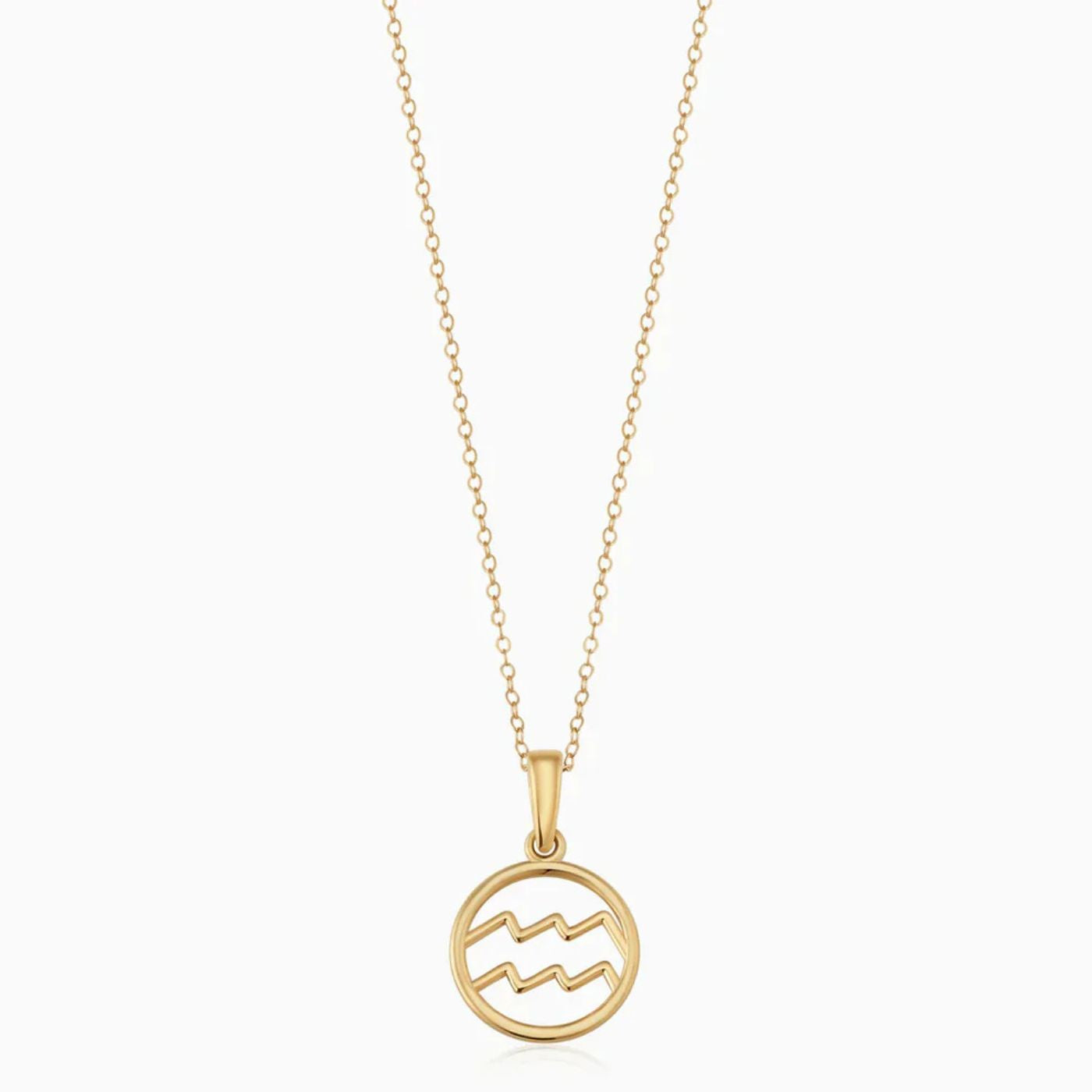 Gold Zodiac Pendant Necklace
