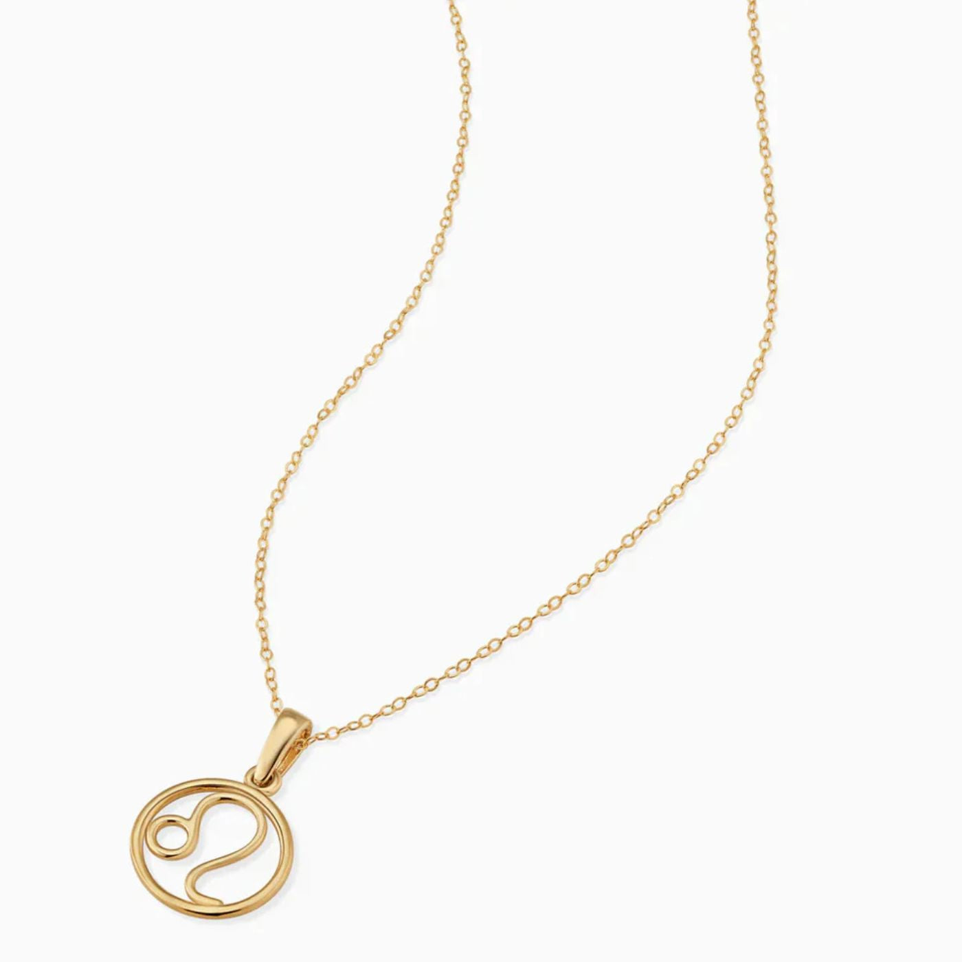 Gold Zodiac Pendant Necklace