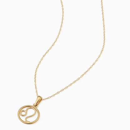 Gold Zodiac Pendant Necklace