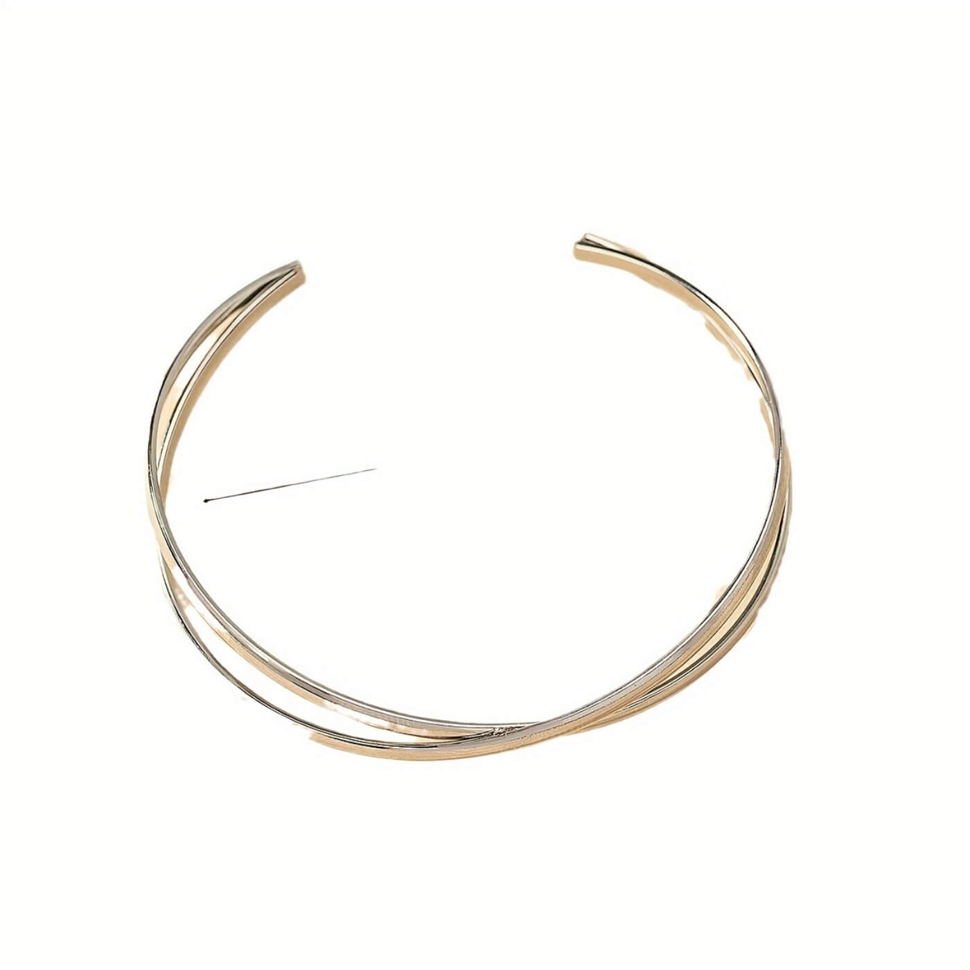 Golden Twist Bangle Bracelet