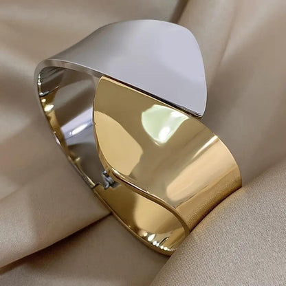 Luxe Aurora Metal Cuff Bracelet