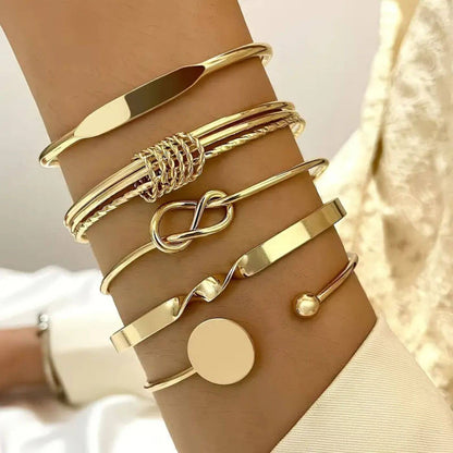 Luxury Alloy Stackable Bangle Set