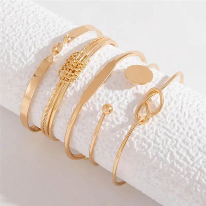 Luxury Alloy Stackable Bangle Set