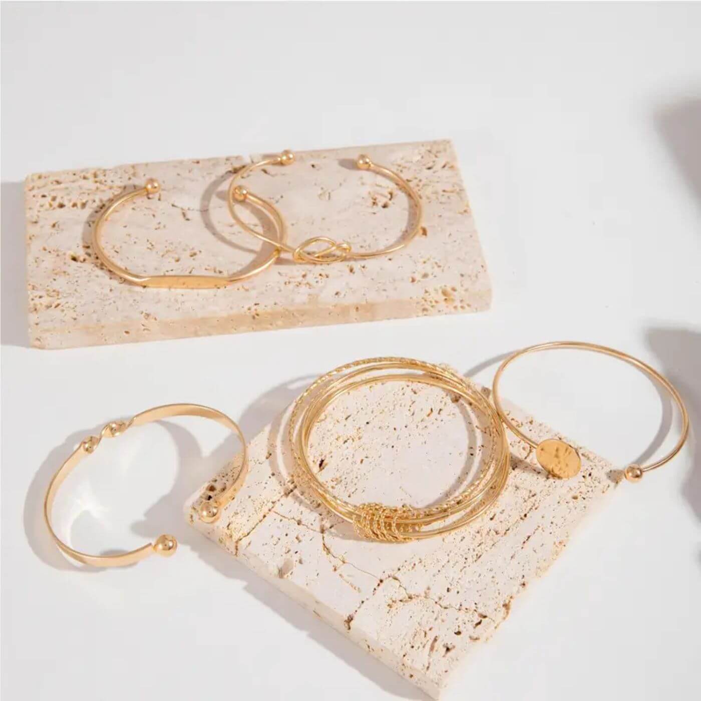 Luxury Alloy Stackable Bangle Set