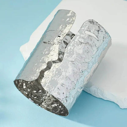 Luxury Artistic Face Open Cuff Bracelet