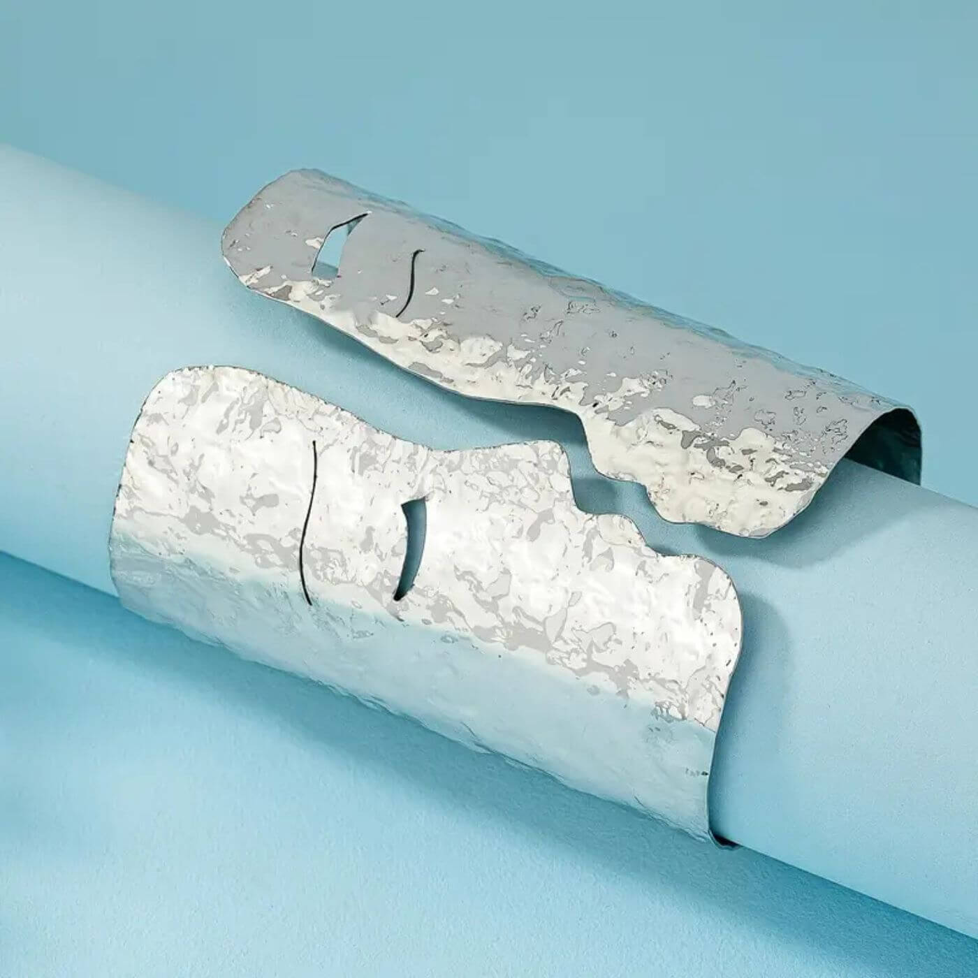 Luxury Artistic Face Open Cuff Bracelet