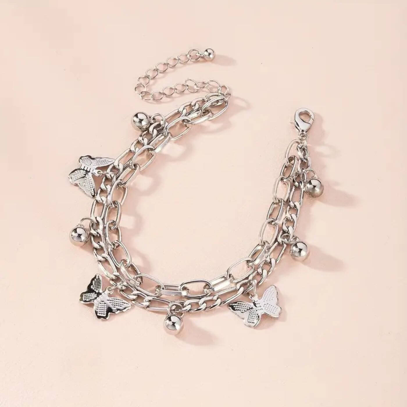 Luxury Butterfly Pendant Chain Bracelet
