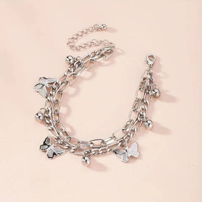 Luxury Butterfly Pendant Chain Bracelet