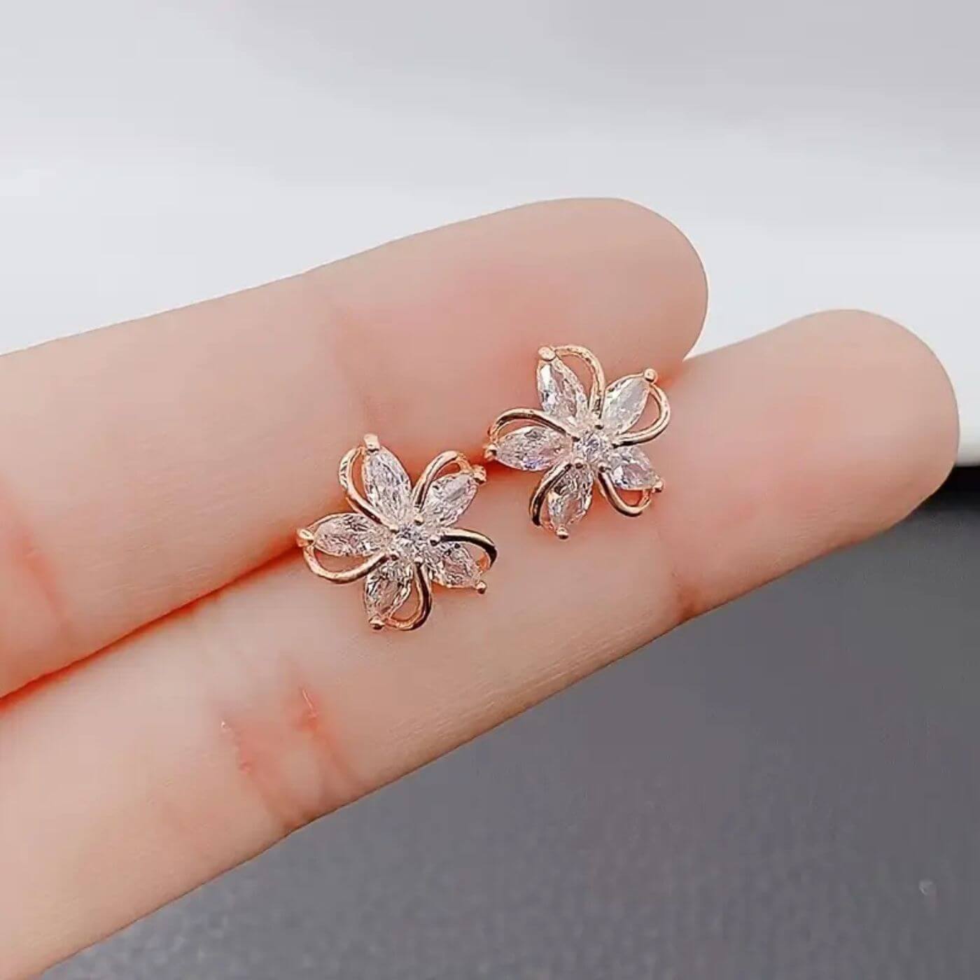 Luxury Crystal Blossom Earrings